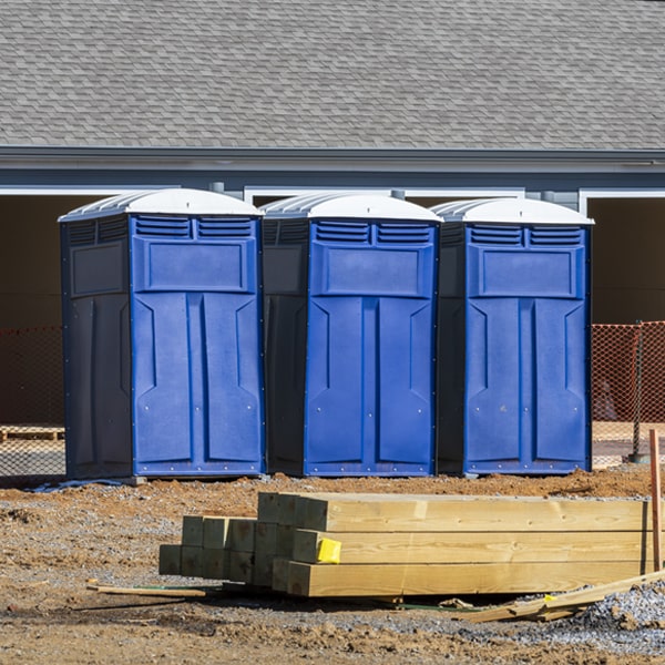 are there any restrictions on where i can place the portable toilets during my rental period in Port Carbon